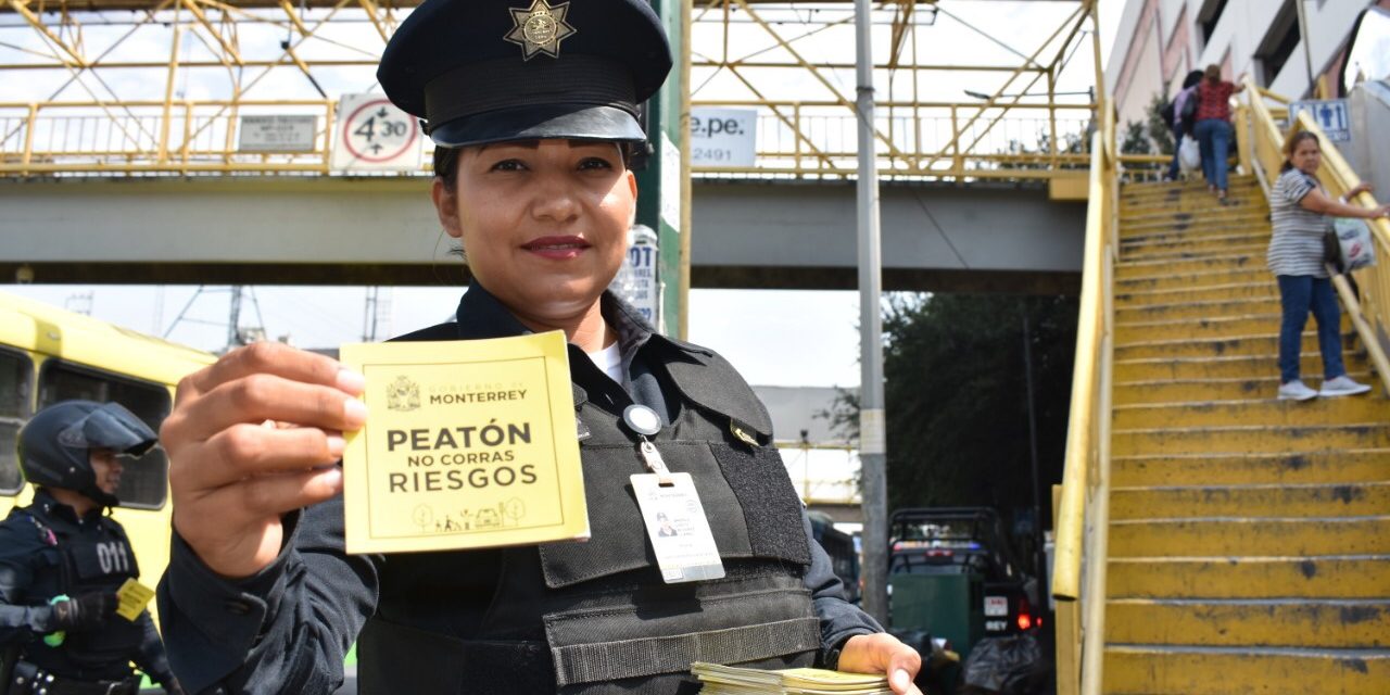 SE FOMENTA CULTURA DE PEATONES EN MONTERREY