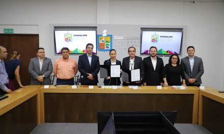 EL MUNICIPIO DE GUADALUPE FIRMÓ UN CONVENIO CON EL INEGI PARA CREAR EL SISTEMA MUNICIPAL DE INFORMACIÓN.