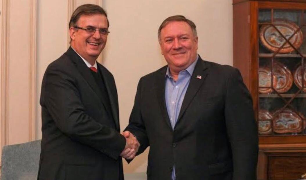 HAY REUNIÓN DE POMPEO Y EBRARD