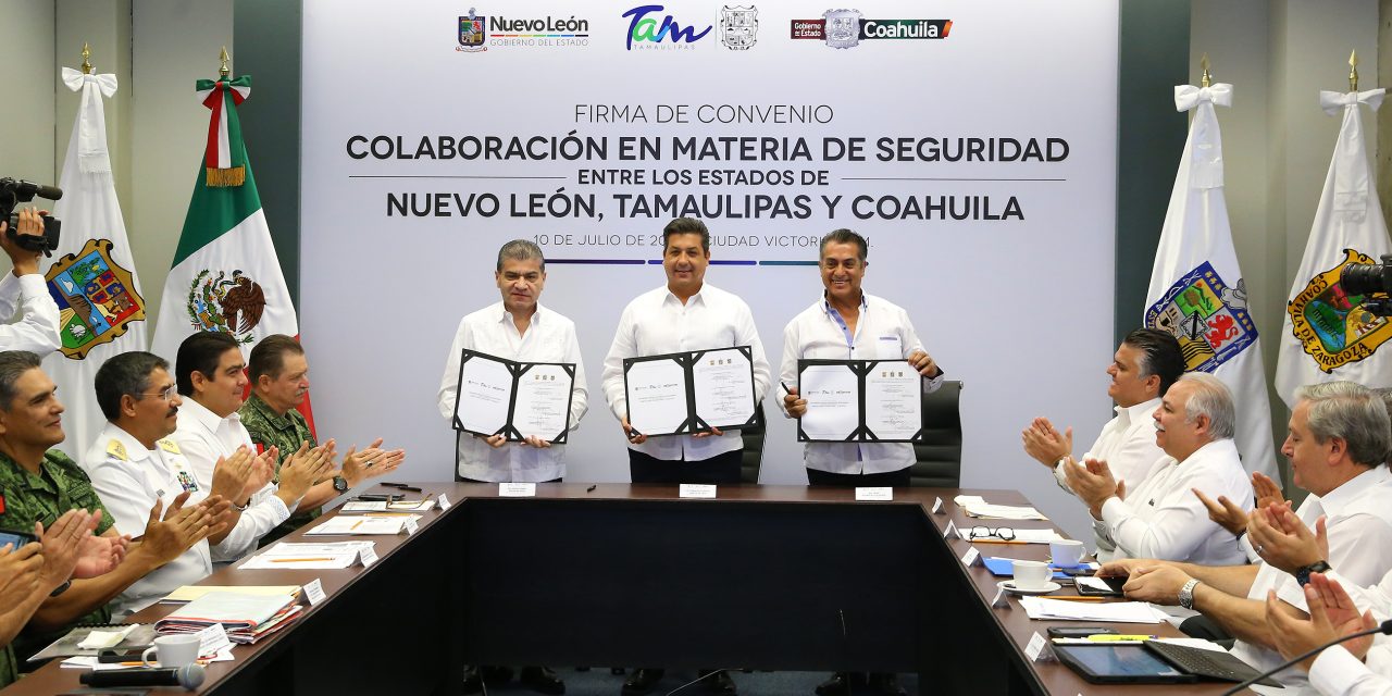 EL BRONCO FIRMA CONVENIO PARA FORTALECER LA SEGURIDAD DEL ESTADO