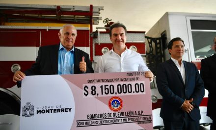 8 MILLONES 150 MIL PESOS DE MONTERREY A BOMBEROS