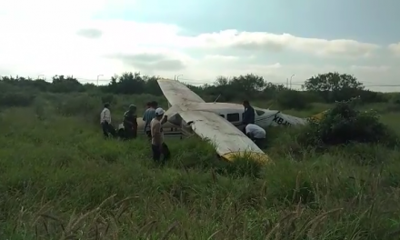 SE ESTRELLA AVIONETA EN APODACA