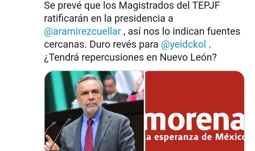 GOLPE DE TIMÓN EN MORENA, ACABA LA ERA DE YEIDCKOL POLEVNSKY Y EMPIEZA LA DE RAMÍREZ CUÉLLAR ¿QUE DIRÁ LÓPEZ OBRADOR DE ESTO?