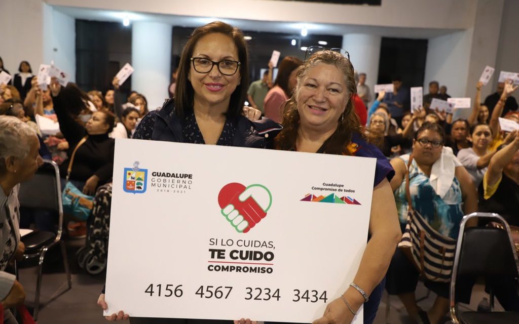 ENTREGAN TARJETAS ELECTRÓNICAS DE “SI LO CUIDAS, TE CUIDO” EN GUADALUPE