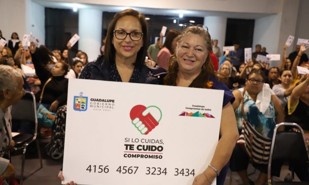 ENTREGAN TARJETAS ELECTRÓNICAS DE “SI LO CUIDAS, TE CUIDO” EN GUADALUPE