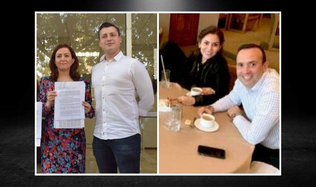 COLOSIO DENUNCIA A CHALE DEL PAN; CHALE DENUNCIA A COLOSIO; LUEGO CHALE Y KARINA BARRÓN FELICES DISFRUTANDO DESTRUIR A MC, MISIÓN CUMPLIDA