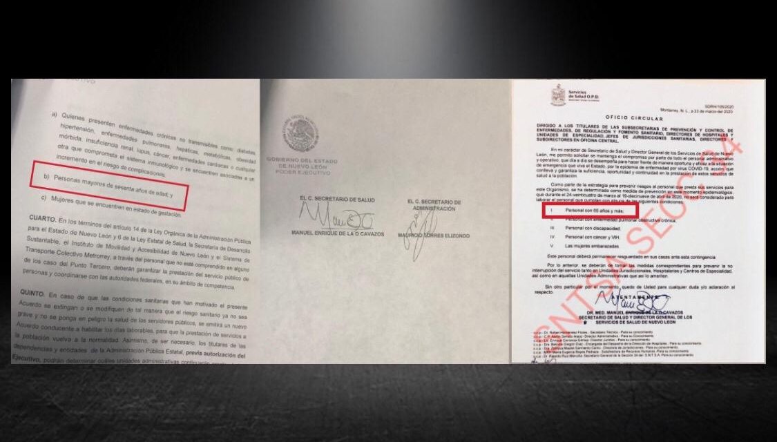 GOBIERNO FEDERAL DEFINE 60 AÑOS COMO EDAD PARA NO LABORAR POR CORONAVIRUS, GOBERNADOR AVALA Y MANUEL DE LA O, NO, EL TIENE “OTROS DATOS” SUBE EDAD PARA AUSENTARSE A ¡65 AÑOS!