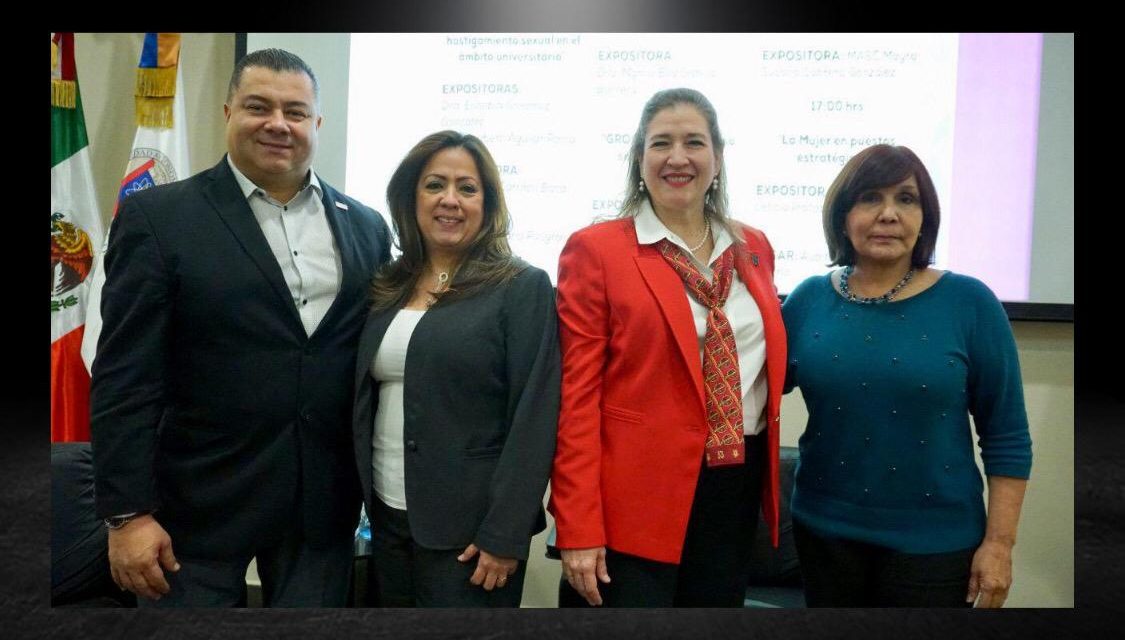 ACUDE RAMIRO GONZÁLEZ A EVENTO SOBRE MUJERES EN FACDYC DE UANL, DONDE DE EXPOSITORAS APARECEN MAESTRA EMÉRITA DE UNIVERSIDAD DRA. MARÍA DEL CARMEN BACA VILLARREAL Y ABOGADA EUSEBIA RODRÍGUEZ, AMBAS DE RED PARIDAD