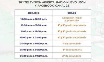 TELECLASES PARA EDUCACIÓN BÁSICA EN NUEVO LEÓN POR CORONAVIRUS, NO SON VACACIONES