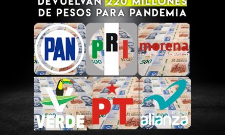 CON 230 MILLONES DE PESOS QUE GASTAN EN NÓMINA LOS PARTIDOS POLÍTICOS EN NUEVO LEÓN, PAN, PRI, MORENA, MOVIMIENTO CIUDADANO, VERDE ECOLOGISTA, PARTIDO DEL TRABAJO Y NUEVA ALIANZA SE REFORZARÍA COMBATE AL CORONAVIRUS, ¿SERÁN SOLIDARIOS CON LAS VÍCTIMAS O ES PURO DISCURSO?