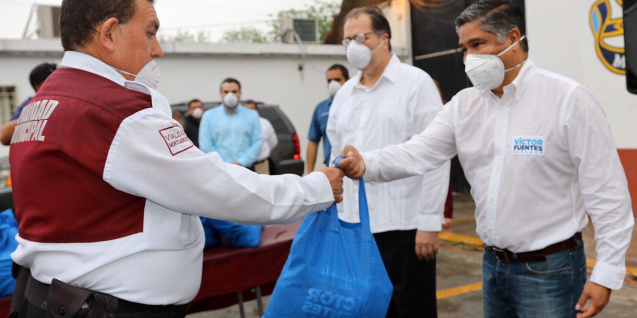 APOYA SENADOR A POLICIAS DE MONTEMORELOS EN ESTA ETAPA DE CONTINGENCIA