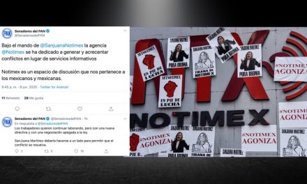 TRABAJADORES SE REVELAN CONTRA SANJUANA Y LOGRAN QUE GOBIERNO DE AMLO RECONOZCA LA HUELGA EN LA AGENCIA DE NOTICIAS NOTIMEX Y AHORA SOLICITAN UNA NUEVA DIRECCIÓN