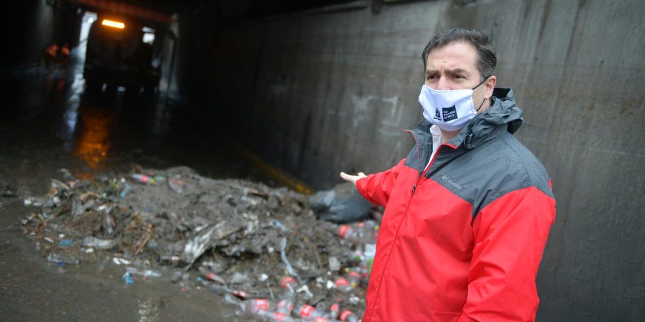 SUPERVISA EL ALCALDE ADRIÁN DE LA GARZA LA REAPERTURA DE LAS VIALIDADES Y PASOS A DESNIVEL QUE FUERON CERRADOS DEBIDO AL ELEVADO NIVEL DE AGUA POR LAS LLUVIAS DE “#HANNA”