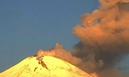 POPOCATÉPETL REGISTRA EXHALACIÓN DE BAJA INTENSIDAD