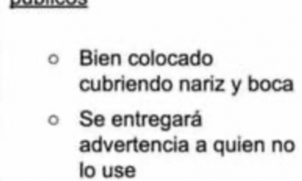 SAN PEDRO DARÁ ADVERTENCIA POR NO TRAER BIEN PUESTO CUBREBOCAS