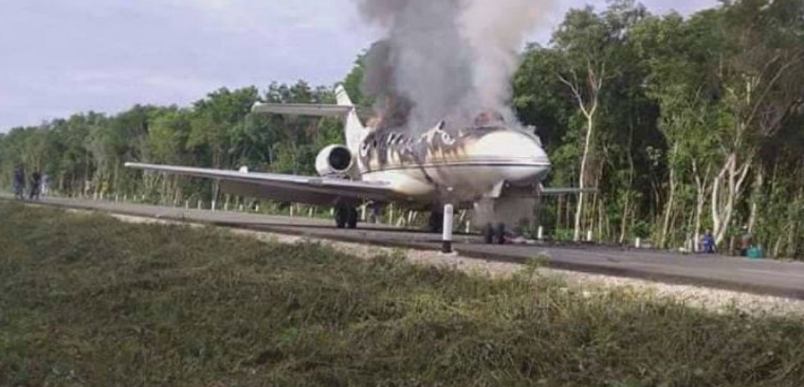 PASE DE ABORDAJE. REVELAN QUE AVIONETA QUE SE ESTRELLÓ EN QUINTANA ROO LLEVABA 300 KG DE COCAÍNA.