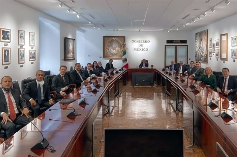 EL PRESIDENTE LÓPEZ OBRADOR RECIBE EN EL PALACIO NACIONAL A EMPRESARIOS A FIN DE DIALOGAR SOBRE EL TEMA DE LA CRISIS ECONÓMICA