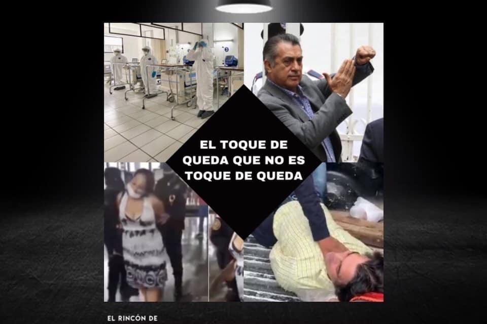 EL TOQUE DE QUEDA DE BRONCO QUE SEGÚN ÉL ¡NO ES TOQUE DE QUEDA! VIOLENTA EL MÁS GRANDE DE TODOS LOS DERECHOS “LA LIBERTAD DEL SER HUMANO”