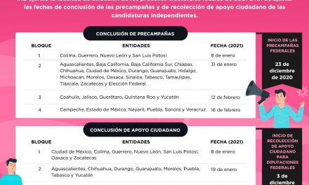 INE LANZA INFORMACIÓN PARA LOS CANDIDATOS ASPIRANTES A LAS ELECCIONES DEL 2021