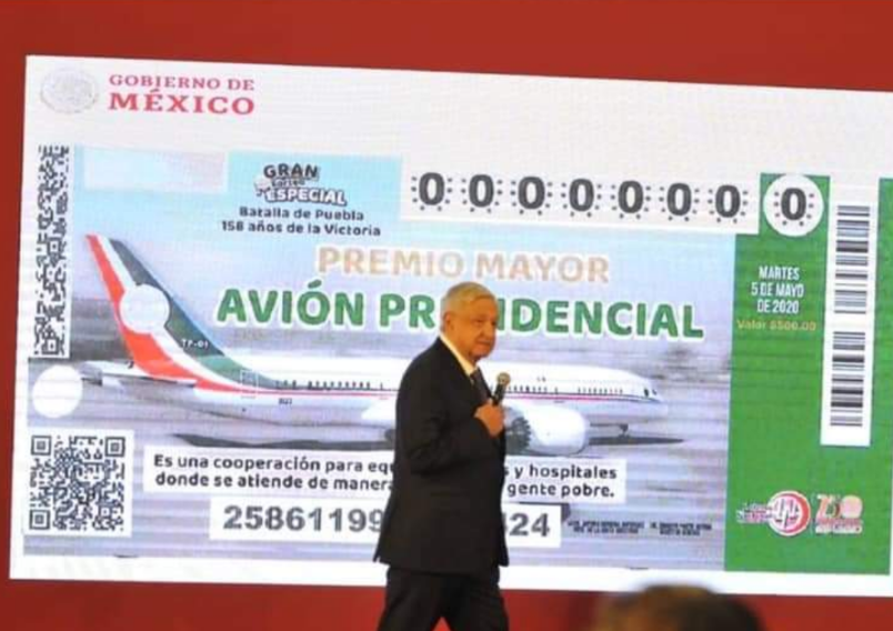 A CASI UN MES DE LA RIFA DEL AVIÓN PRESIDENCIAL, SIGUEN SIN VENDERSE MÁS DE LA MITAD DE LOS BOLETOS