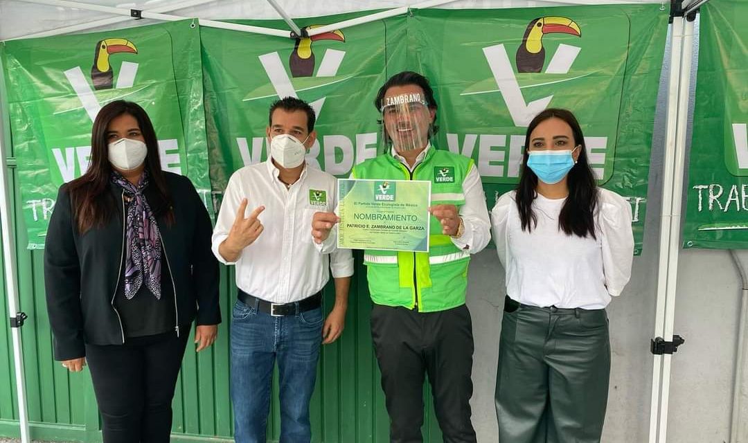 CONTINÚAN LOS MOVIMIENTOS DE CARA AL 2021. PATRICIO ZAMBRANO ES NOMBRADO COMO NUEVO COORDINADOR DEL PARTIDO VERDE ECOLOGISTA DE MÉXICO