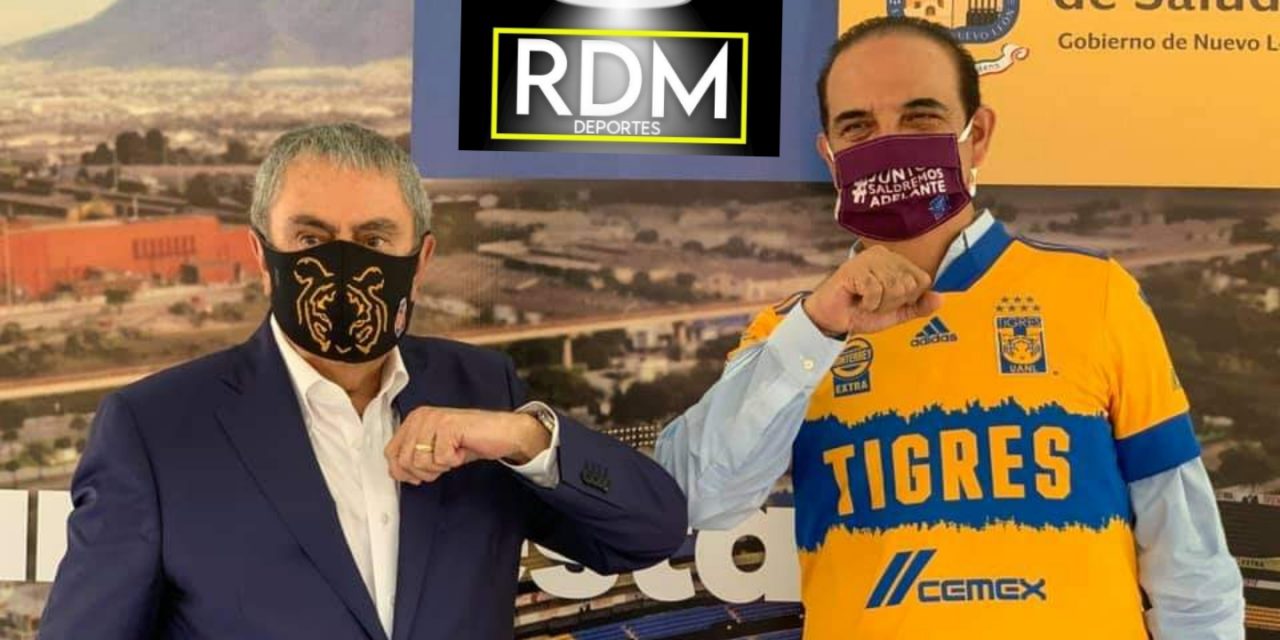 LOS TIGRES RECIBEN VISITA DEL SECRETARIO DE SALUD EN NUESTRO ESTADO, MANUEL DE LA O, PARA RECOMENDAR A LOS JUGADORES QUE USEN LOS CUBREBOCAS, OJALA ESA INCREÍBLE CHARLA LA HUBIERA DADO ANTES DE QUE NAHUEL DIERA POSITIVO AL VIRUS<br>