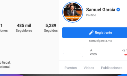 SAMUEL GARCÍA “EL REY DE LA PUBLICIDAD”; MÁS DE 650 MIL PESOS GASTADOS EN REDES SOCIALES