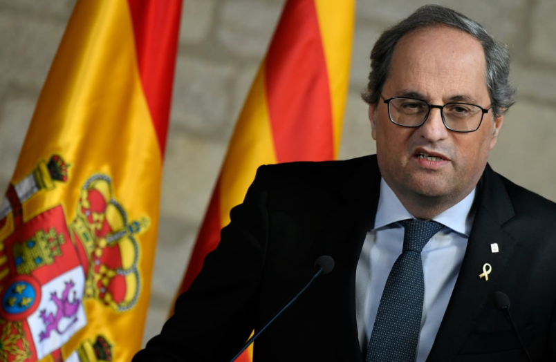 TRIBUNAL SUPREMO ESPAÑOL LE CORTA LA CABEZA AL PRESIDENTE CATALÁN TORRA, LO INHABILITAN DE SU CARGO