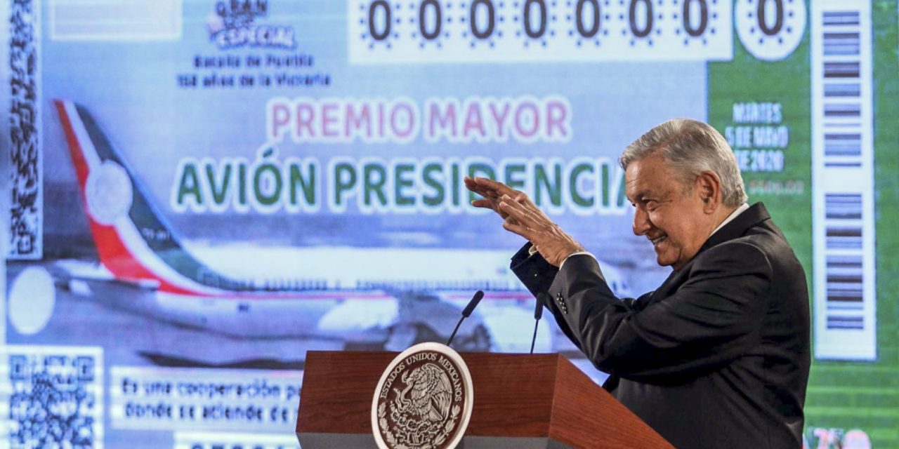 TODO LISTO PARA QUE SE SAQUEN EL GORDO, LISTOS PARA LA RIFA DEL AVIÓN PRESIDENCIAL