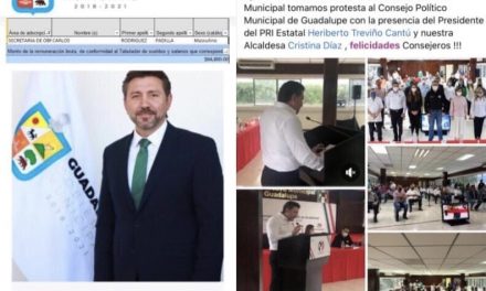 GUADALUPE: EL CINISMO DE UTILIZAR RECURSOS PÚBLICOS SIN RECATO, CARLOS RODRÍGUEZ PADILLA SECRETARIO DE OBRAS PÚBLICAS ( SIN HACER UNA SOLA) ¡ORGANIZA AL PRI PARA 2021!