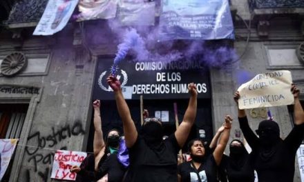 HOY SE CUMPLE UN MES DE LA TOMA DE LA COMISIÓN NACIONAL DE DERECHOS HUMANOS POR FEMINISTAS Y LA TITULAR SIGUE SIN RESOLVER