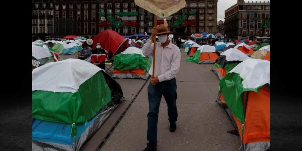 CLAUDIA SHEINBAUM PIDIÓ A LOS MANIFESTANTES DE FRENAAA OCUPAR LAS CASAS DE CAMPAÑA AL CUESTIONAR SI ESTÁN HACIENDO UN PLANTÓN O UN PERFORMANCE