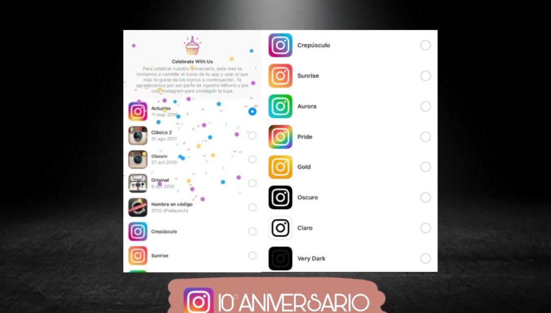 CELEBRA INSTAGRAM DÉCADA DE NACIMIENTO, AHORA PUEDES PONER CUALQUIER ICONO “VIEJITO” EN LA APP