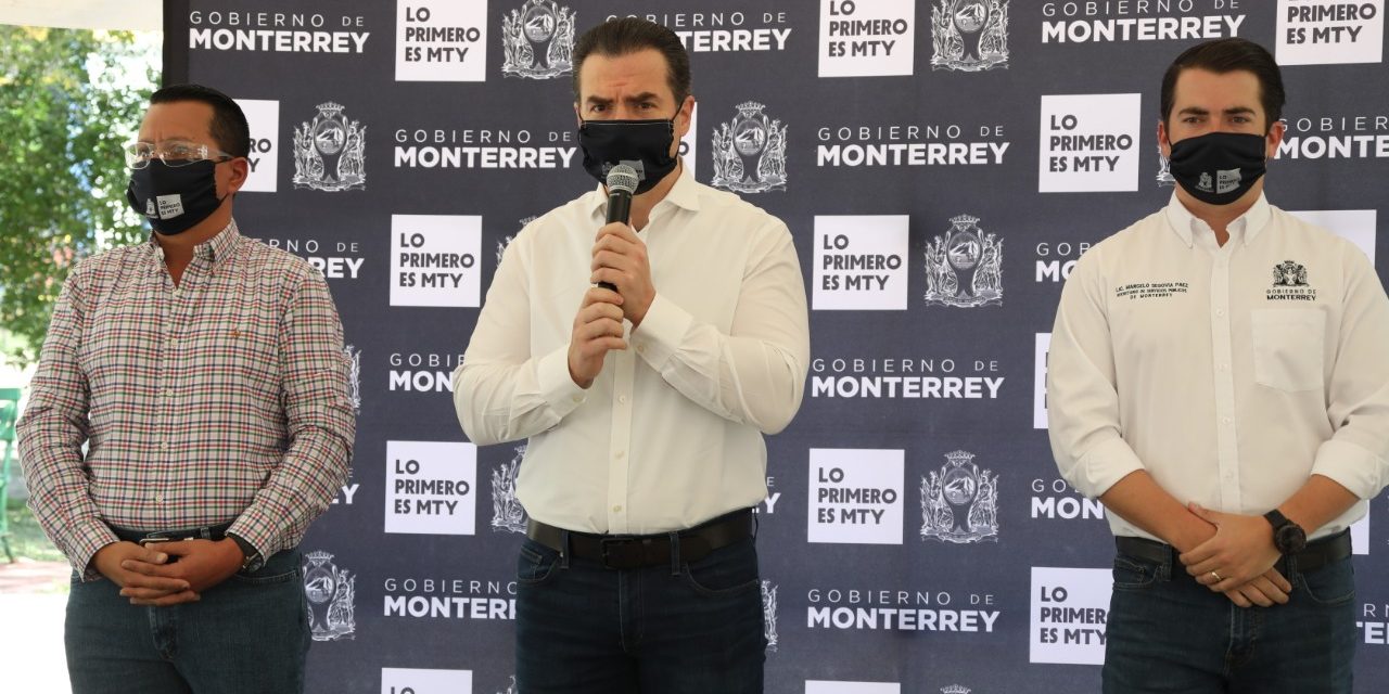 ADRIÁN DE LA GARZA CONTINÚA REALIZANDO INVERSIONES PARA LA REHABILITACIÓN DE PARQUES DENTRO DEL MUNICIPIO DE MONTERREY