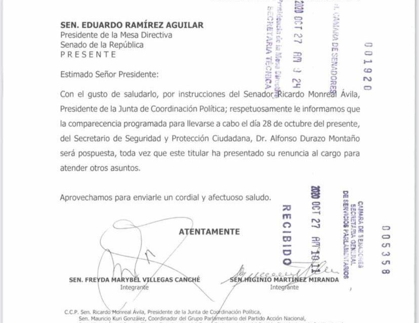 ES OFICIAL, DURAZO DICE ADIOS AL GOBIERNO DE LÓPEZ OBRADOR Y SE PREPARA PARA CUMPLIR SU SUEÑO DE GOBERNAR SONORA. RENUNCIA FORMALMENTE A LA SECRETARIA DE SEGURIDAD