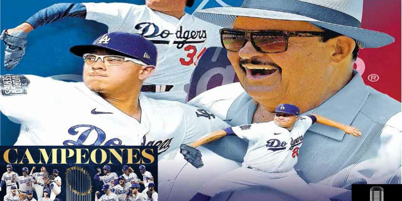 LOS MEXICANOS, ADEMÁS DE A JULIO URÍAS Y VICTOR GONZÁLEZ, CAMPEONES CON DODGERS, TENEMOS QUE AGRADECER AL ETERNO MIKE BRITO POR CAZAR SU TALENTO, TAL COMO LO HIZO CON EL “TORO VALENZUELA”