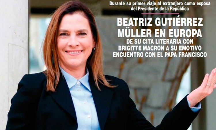 AHORA SI LE GUSTA A BEATRIZ GUTIÉRREZ MÜLLER SER LA “ESPOSA” DE AMLO; APARECE LA PRIMERA DAMA EN REVISTA ¡HOLA!