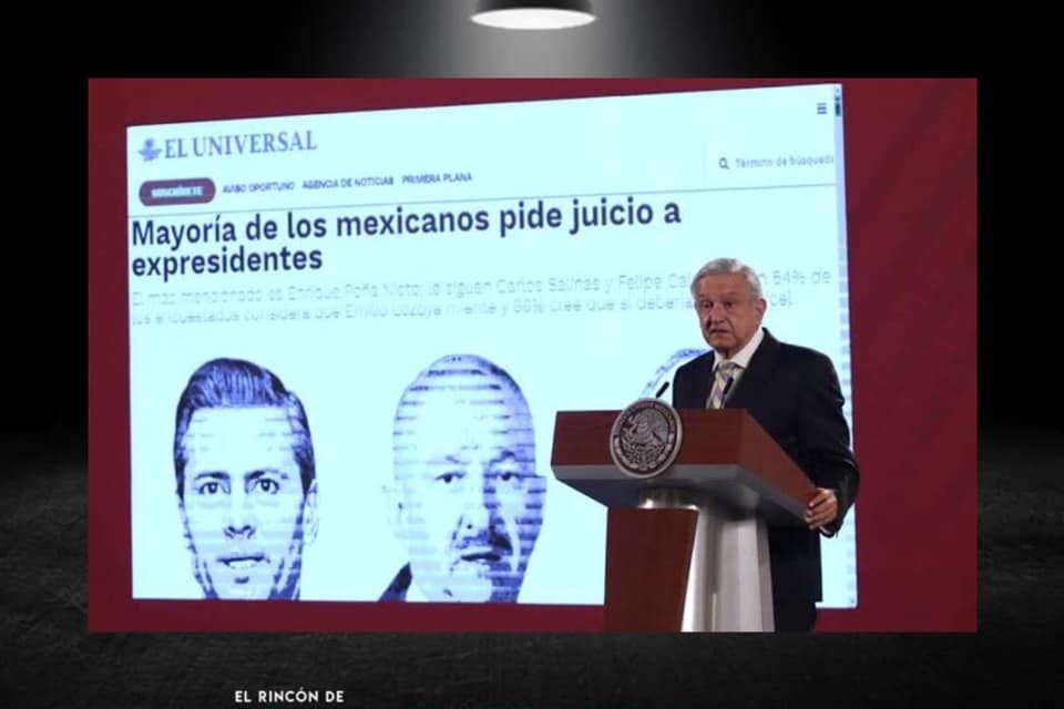 PUES NO SE LE HIZO AL PRESIDENTE QUE CONSULTA SOBRE CÁRCEL A EXPRESIDENTES FUERA EL MISMO DÍA QUE ELECCIÓN, SERÁ UN MES DESPUÉS, ¡LÁSTIMA AMLO!