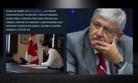 YA NADA MÁS FALTAS TÚ AMLO, INCLUSO YA TE GANÓ TRUDEAU FELICITANDO POR TELÉFONO A BIDEN Y ASEGURAR ESTÁN LISTOS PARA TRABAJAR EN CONJUNTO