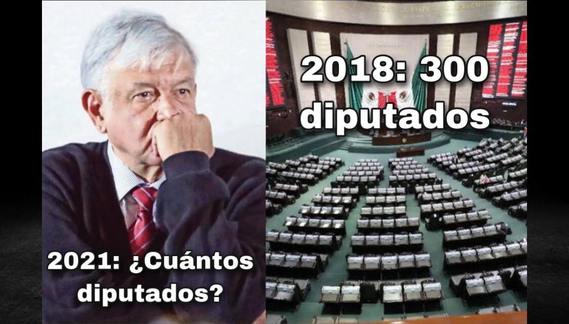 LA PEOR PESADILLA DE ANDRÉS MANUEL LÓPEZ OBRADOR EN 2021 ES PERDER LA MAYORÍA EN LA CÁMARA DE DIPUTADOS