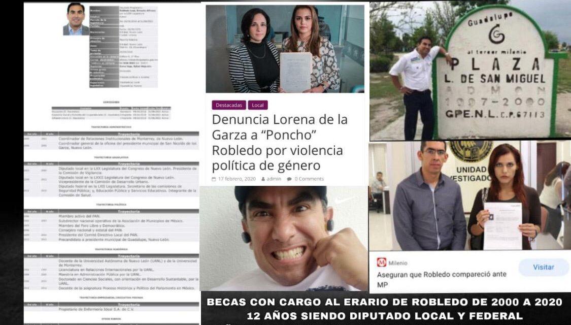 ALFONSO ROBLEDO Y SU OBSTINACIÓN POR SER ALCALDE DE GUADALUPE DESDE HACE 12 AÑOS Y SUS “BECAS” DESDE HACE 20 CON CARGO AL ERARIO