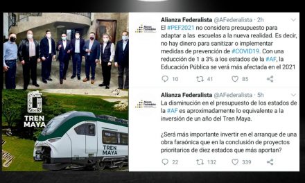 ‘’¿SERÁ MÁS IMPORTANTE INVERTIR EN EL ARRANQUE DE UNA OBRA FARANÓICA?’’: EL GASTO DEL TREN MAYA EQUIVALE AL GASTO DE UN AÑO EN UN ESTADO, SEÑALAN GOBERNADORES DE LA ALIANZA FEDERALISTA