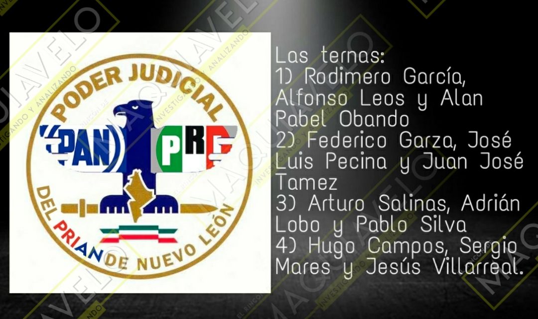 ADEMÁS DE MACHISTAS, MISOGINOS Y RETRÓGRADOS LOS Y LAS DIPUTADAS SE REPARTIRÁN BOTÍN POLÍTICO EN PODER JUDICIAL, USTED ABOGADO PUEDE IR AFILIÁNDOSE AL PRIAN SI DESEA OBTENER JUSTICIA, BOTÓN DE MUESTRA: ARTURO SALINAS y HUGO CAMPOS