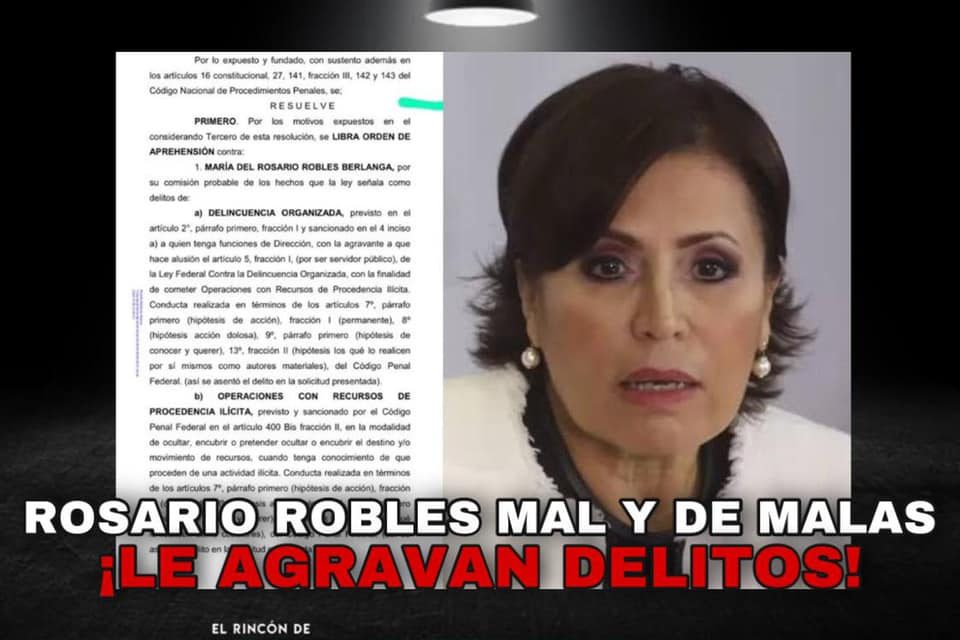 A LA FISCALÍA GENERAL DE LA REPÚBLICA NO LES GUSTÓ QUE LES DIJERAN ‘’BLANDITOS’’; DESPUÉS DE SU ‘’PASIVA NEGLIGENCIA’’, HOY, JUEZ GIRA ORDEN DE APREHENSIÓN CONTRA ROBLES BERLANGA