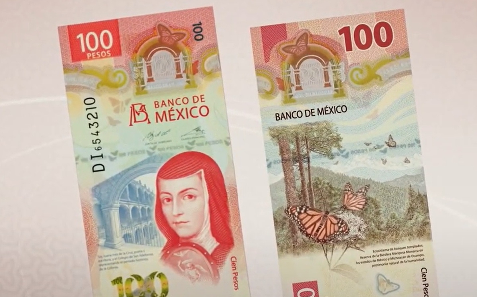 DESPUÉS DE QUITARLE SU BILLETE DE 200 ES TRASLADADA SOR JUANA INÉS DE LA CRUZ AL BILLETE DE 100