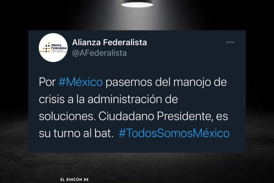 ¿SE ACABÓ LA GUERRA? ANTE EL SEGUNDO ANIVERSARIO DE ANDRÉS MANUEL LÓPEZ OBRADOR COMO PRESIDENTE DE LA REPÚBLICA, LA ALIANZA INICIÓ EL DÍA CON MUCHAS GANAS DE TERMINAR TODO PLEITO CON EL MANDATARIO Y “COMENZAR OTRA VEZ” POR MÉXICO ¡QUE DETALLE!