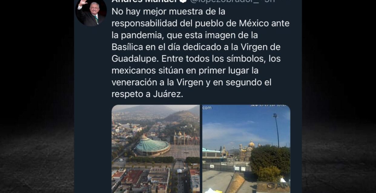 AMLO DERROCHANDO HUMILDAD Y FELICIDAD POR FESTEJOS RELIGIOSOS “RESPONSABLES”