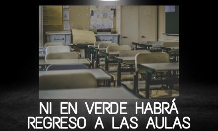 NIÑOS, SU SUEÑO FRUSTRADO NO PODRÁ SER AÚN, LAS CLASES PRESENCIALES NI EN VERDE SE DARÁN