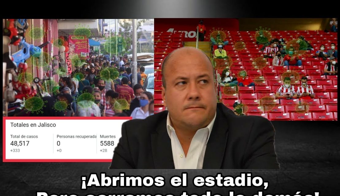 LA CRISIS SANITARIA POR COVID YA ALCANZÓ A JALISCO Y EL GOBER ALFARO LO SABE ¿QUÉ SE HIZO MAL? ¿QUÉ NO HASTA EL ESTADIO SE ABRIÓ A LA AFICIÓN CHIVA?