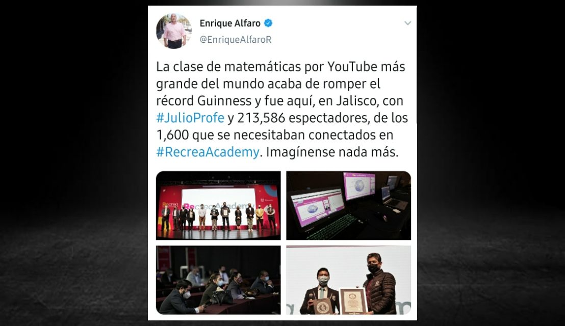 JULIO PROFE CONSIGUE RÉCORD GUINNESS